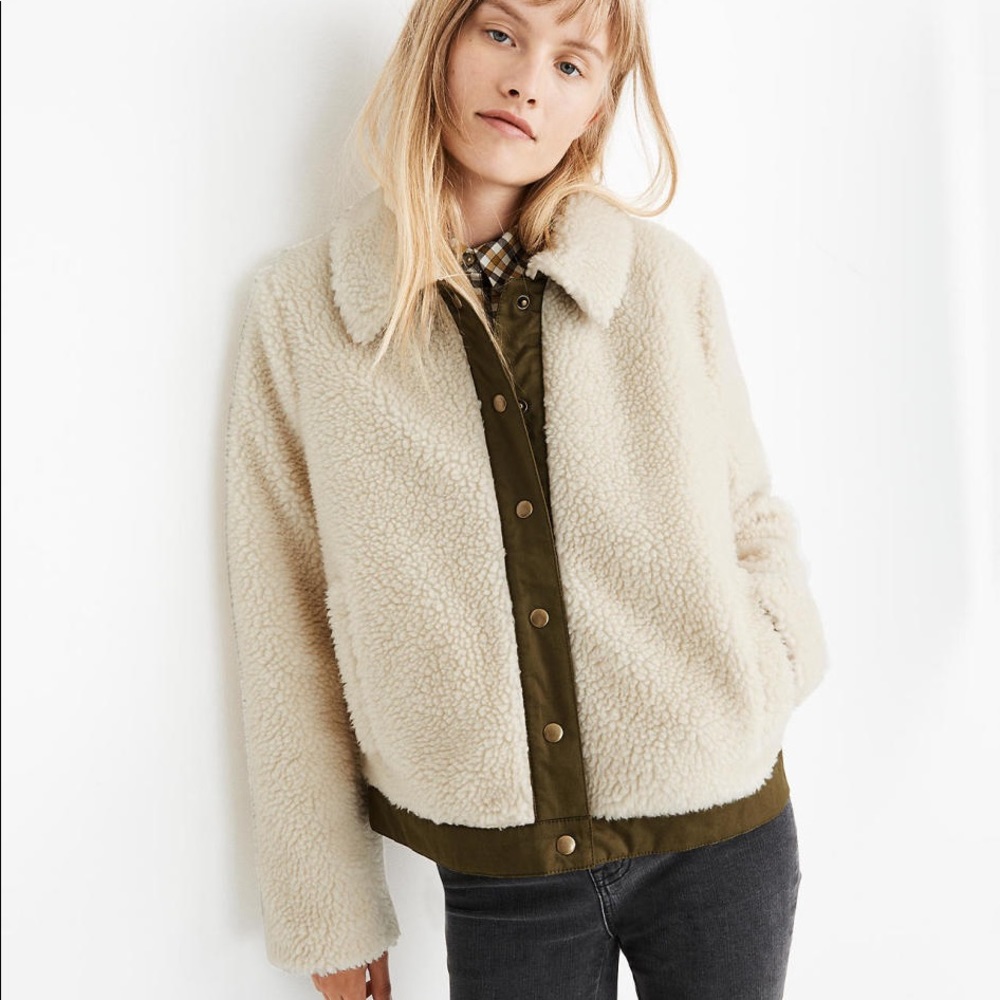 Madewell Portland Sherpa Jacket - NWT!